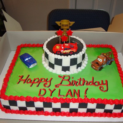 Cars Cake For My 3 Year Old Son