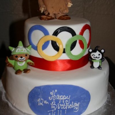 Olympic Theme Cake
