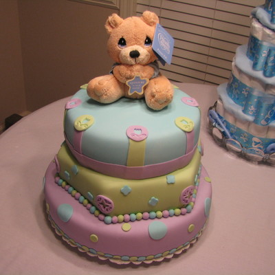 Bear Baby Shower Cake