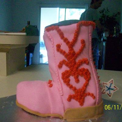 Pink Cowboy Boot