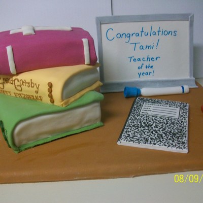 First Day Teacher's Cake