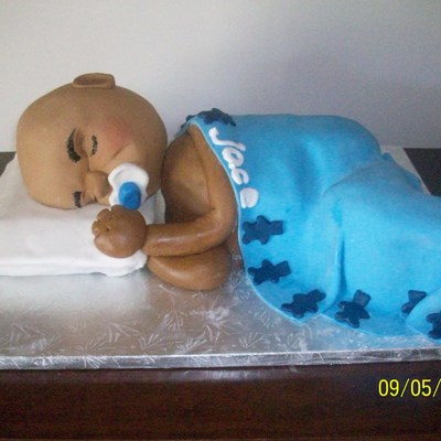 Sleeping Baby Cake