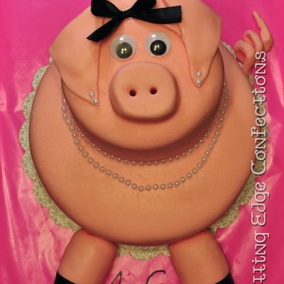 Pig Birthday Cake