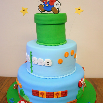 Super Mario Birthday Cake