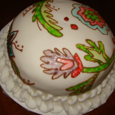 Stained Glass Birthday Cake