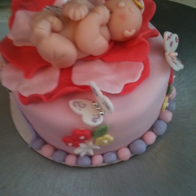 Baby Shower Cake Baby In Rose