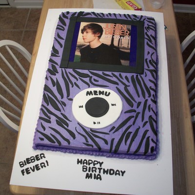 Justin Bieber Ipod Cake