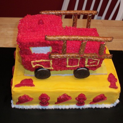 Fire Truck Cake