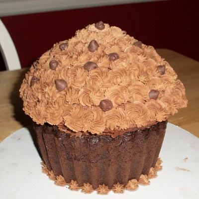 Large Chocolate Cupcake