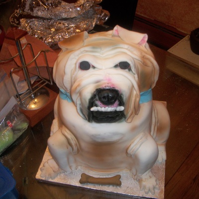 Bull Dog Cake