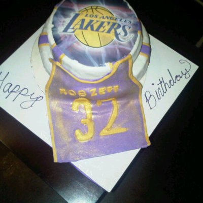 Lakers Birthday Cake