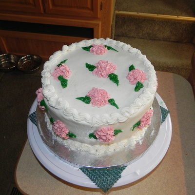 Hydrangea Birthday Cake