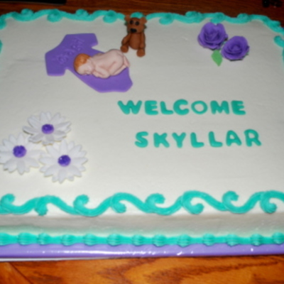 Baby Shower Cake With First Impressions Baby Mold