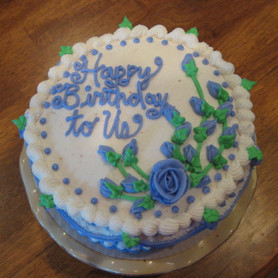 Birthday Cake With Tie-Dye Inside