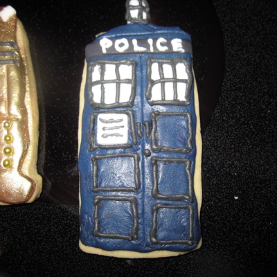 Dr Who Tardis Cookie