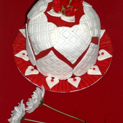 White Hearts And Roses