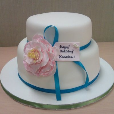 Cake With Single Bloom