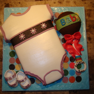 Baby Shower Layette Cake