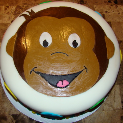 Curious George Themed Cake