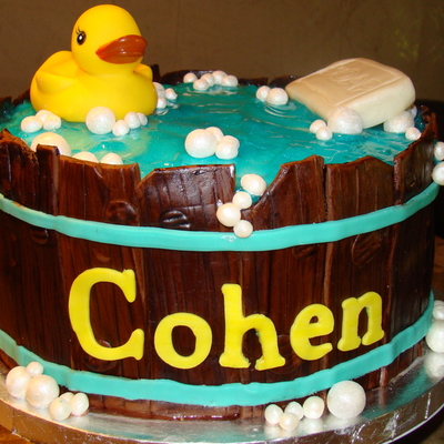 Rubber Ducky Baby Shower Cake