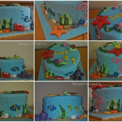 Beach Theme Cake