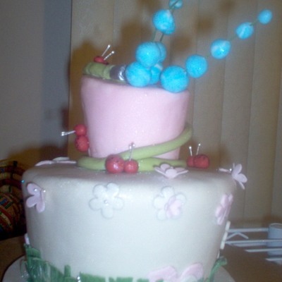 Whimsical Garden Cake
