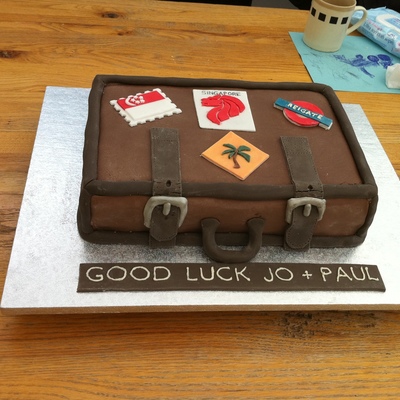 Farewell/good Luck Suitcase Cake