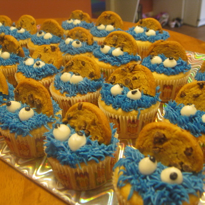 Cookie Monster Cupcakes