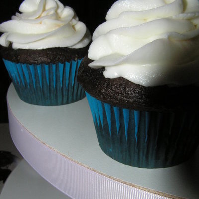 Yummy Chocolate Cupcakes With Buttercream Frosting