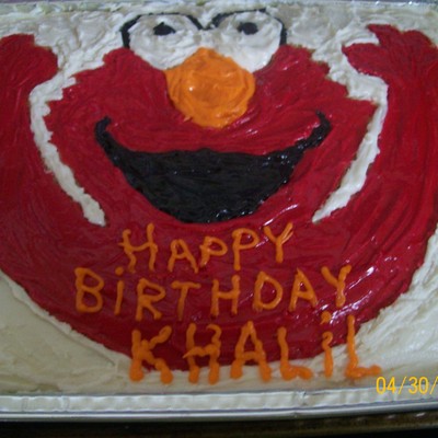 Elmo Birthday Cake