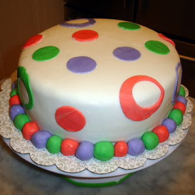 First Fondant Cake - Circles