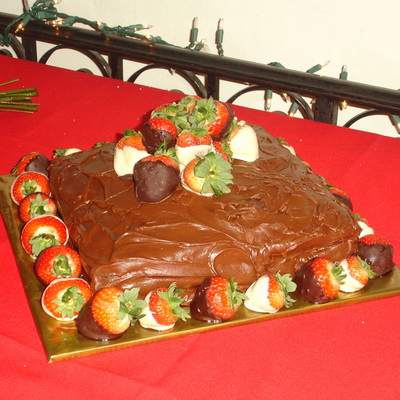 Strawberry Grooms Cake
