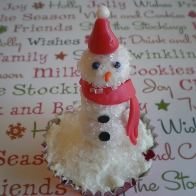 Snowman Cupcake