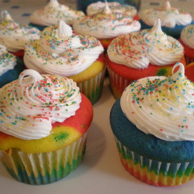 Rainbow Cupcakes