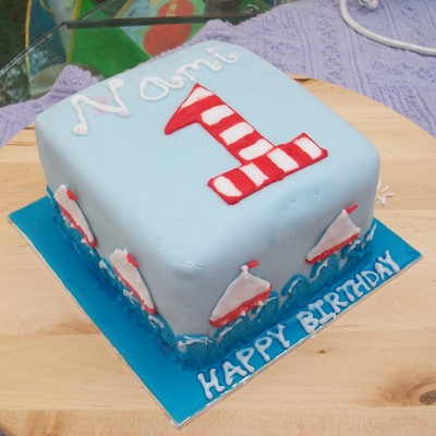 1St Birthday Boats Cakes