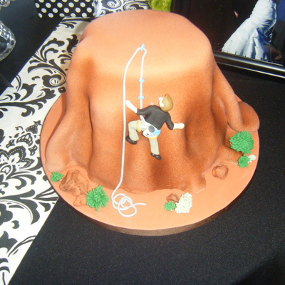 Rock Climbing Groom's Cake