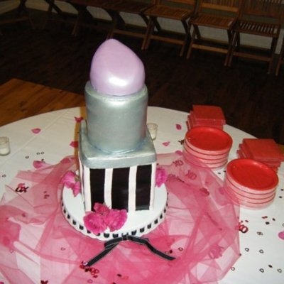 Pink Lipstick Cake