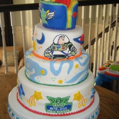 Disney's Astroblasters / Buzz Light Year Ride Birthday Cake