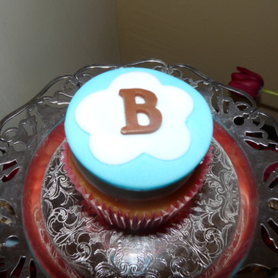 Monogram Cupcake