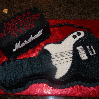 Guitar Cake With Marshall Amp