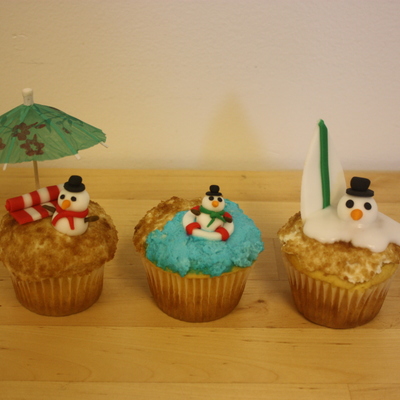 Snowmen At The Beach