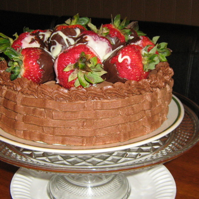 Chocolate Covered Strawberries In A Basket :)