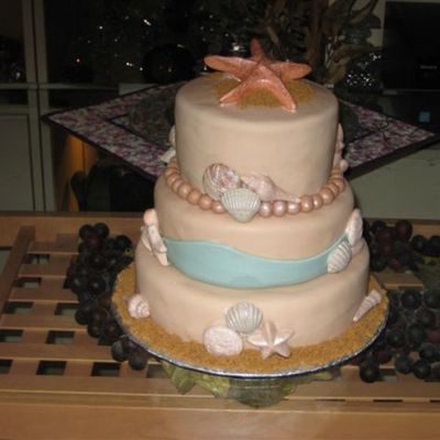 Starfish/seashell Cake