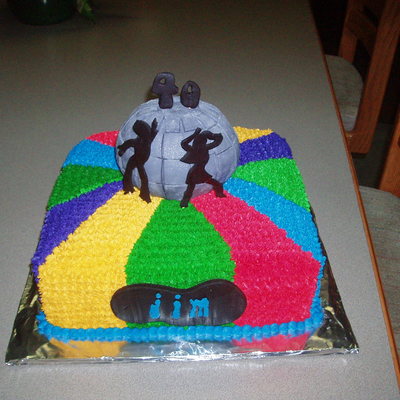 70's Themed 40Th Bday Party Cake