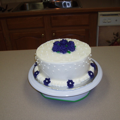 Purple Rose Cake