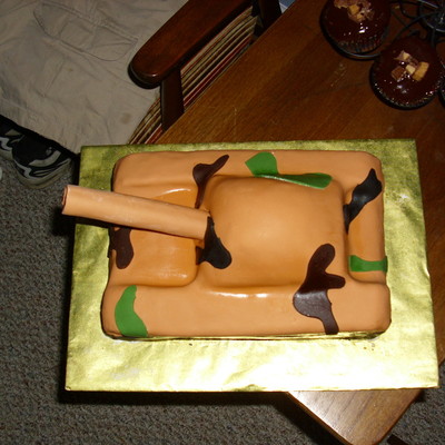 Army Tank Birthday Cake