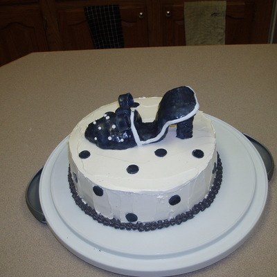 Black And White Shoe Cake