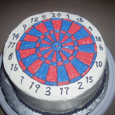 Dart Board Cake