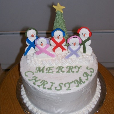 Snowman Cake