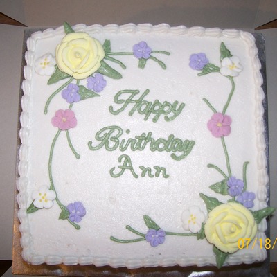 Flower Birthday Cake